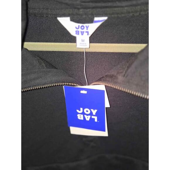 JoyLab Black Cropped Hoodie with Thumbholes – Size Medium - Picture 3 of 5